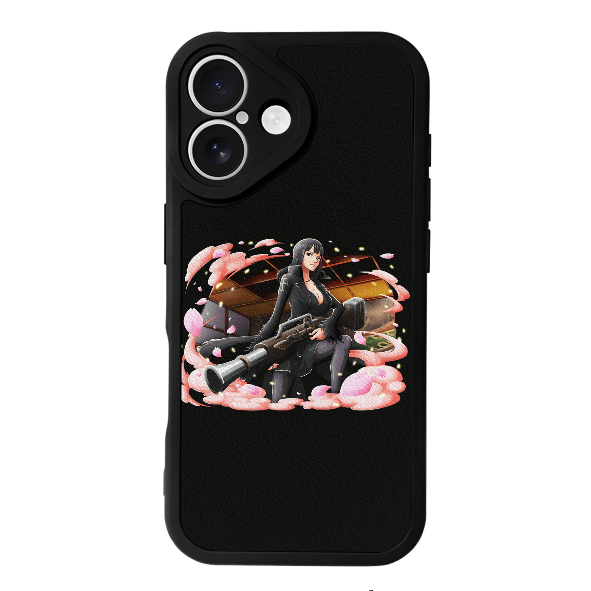 （画像用） ワンピース ニコ・ロビン ONE PIECE Nico Robin 【iPhone 16シリーズ対応】シリコンスマホケース（レザー調） 材質：シリコン